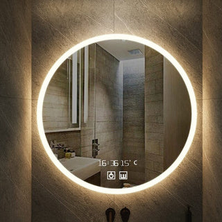 Noah Bathroom Mirror Modern  Contemporary Crystal Statement Fixture