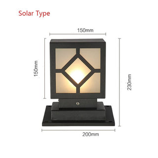 Square Courtyard Lamp Decorative Modern  Elegant Teardrop LED Pendant