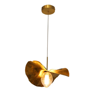 Mini Golden Shell Pendants Modern  Minimalist Round Flush Mount