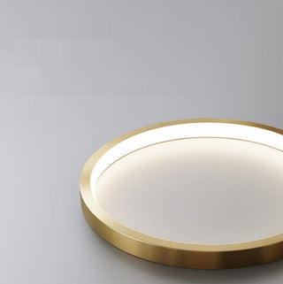 Modern Gold Ring Pendant Light Modern  Vintage Brass Accent Lighting