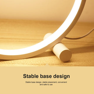 Zynella Circle LED Touch Sensitive Lamp Modern  Sculptural Spiral LED Fixture