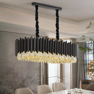 Serena Dining Chandelier Opulent Modern  Ultra Slim LED Panel Lighting