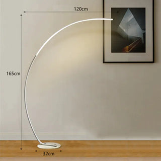 Halo Arc Led Floor Lamp Modern  Art Deco Inspired Illumination