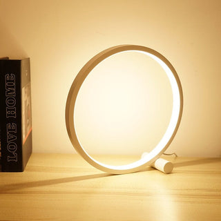 Zynella Circle LED Touch Sensitive Lamp Modern  Sculptural Spiral LED Fixture