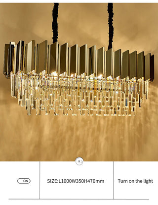 Cuban Grey Chandelier Modern  Rustic Industrial Hanging Lamp