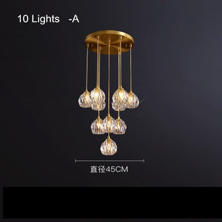 Adora Crystal Chandelier Modern  Scandinavian Wooden Accent Light