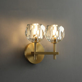 Ebony Crystal Wall Lights Modern  Ultra Slim LED Panel Lighting