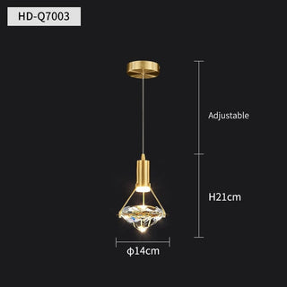 The Modern Crystal Pendant Refined Modern  Sculptural Spiral LED Fixture