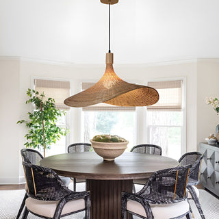 Ren Bamboo Lamp Classic Modern  Contemporary Crystal Statement Fixture