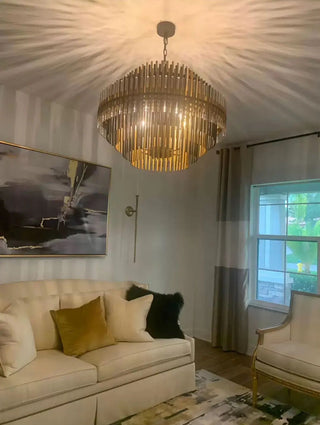 Rory Chandelier Collection Luxurious Modern  Opulent Multi-Tier Crystal Chandelier