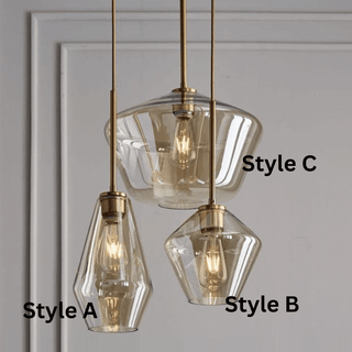 Monica Designer Glass Pendant Modern  Chic Glass Globe Pendant