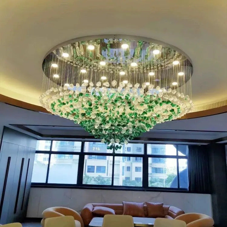 Zynella Modern Stone Crystal Chandelier