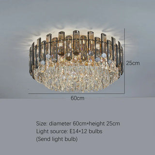Roberta Crystal Ceiling Lights Classic Modern Geometric Design Lamp