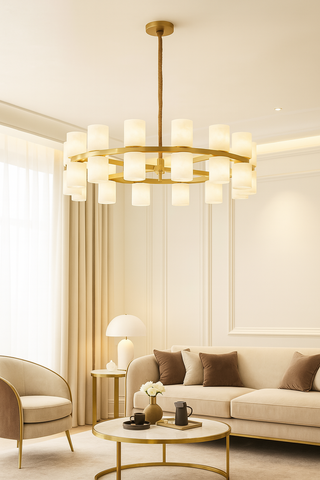 Kian Marble Lamp Modern  Art Deco Inspired Illumination
