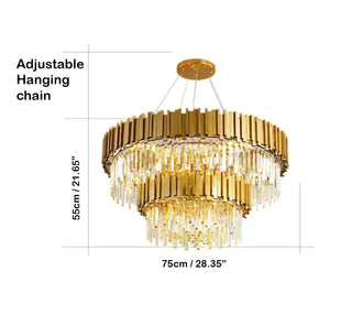 Queen Elizabeth Chandelier Premium Modern  Scandinavian Wooden Accent Light