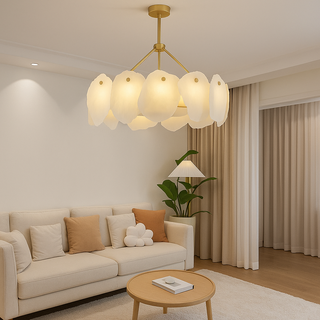 Arabella Marble Ceiling Chandelier Modern  Rustic Industrial Hanging Lamp