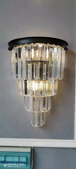 Sutherland Crystal Wall Lamp Artistic Modern  Bohemian Rattan Woven Pendant