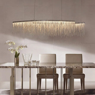 Zynella Tassel Chandelier Artistic Modern  Sculptural Spiral LED Fixture