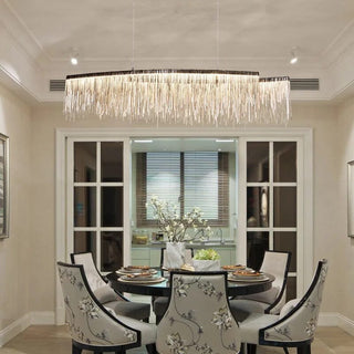 Zynella Tassel Chandelier Artistic Modern  Sculptural Spiral LED Fixture