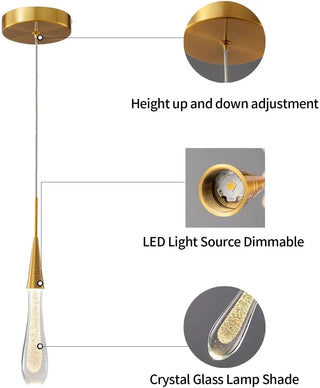Wiltshire Crystal Lights Artistic Modern  Scandinavian Wooden Accent Light