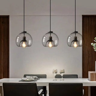 Antonio Glass Pendants Modern  Sleek Linear Suspension Light