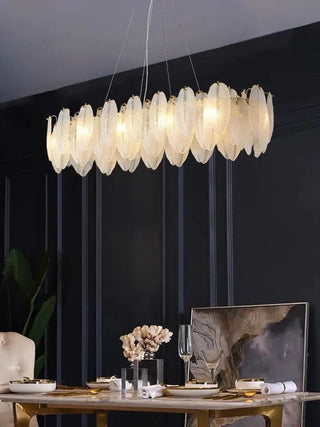 Feather Chandelier Modern  Opulent Multi-Tier Crystal Chandelier