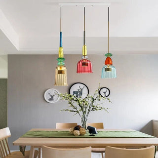 Zynella Candy Pendant Lights Modern  Opulent Multi-Tier Crystal Chandelier