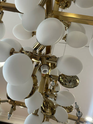 Golden Grape Vine Chandelier Modern  Luxury Marble Base Table Lamp