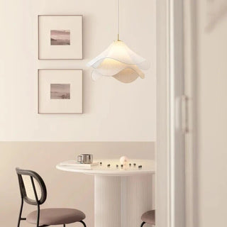 French Fabric Flower Chandelier Modern  Art Deco Inspired Illumination