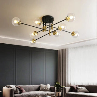 Elias Chandelier Modern  Chic Glass Globe Pendant