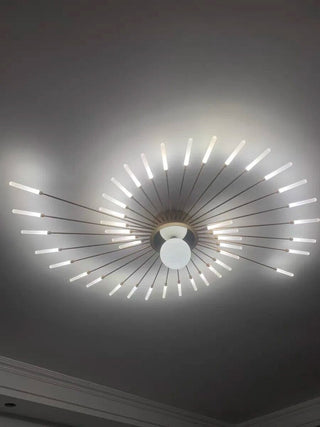 Zynella Firework Wand Chandelier Modern  Luxury Gold Frame Light Fitting