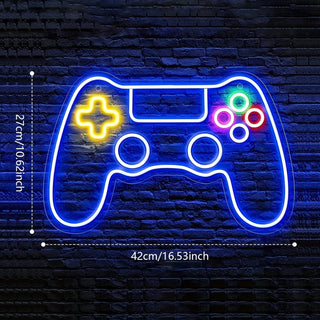Game Room Led Neon Sign Light Modern  Vintage Brass Accent Lighting