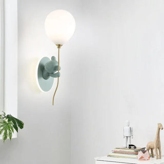 Artistic Bear Wall Lamp Modern  Ornate Antique Finish Fixture