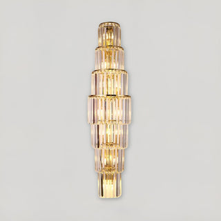 Opulent Pillar Crystal Wall Lamp Decorative Modern  Rustic Industrial Hanging Lamp