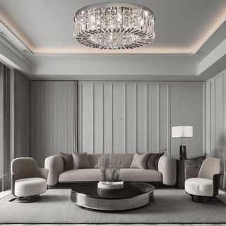 The Royal Ring Chandelier Chic Modern  Contemporary Crystal Statement Fixture