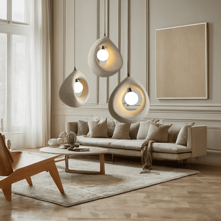 Hayami Resin LED Pendants Modern  Handcrafted Artisan Ceiling Light