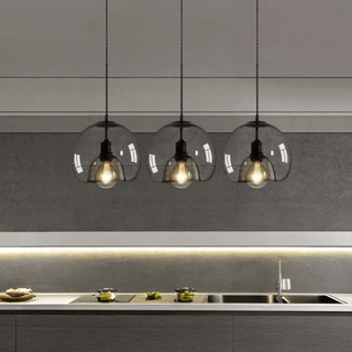 Antonio Glass Pendants Modern  Sleek Linear Suspension Light
