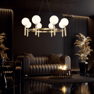 Diana Orb Ball Chandelier Modern  Ultra Slim LED Panel Lighting