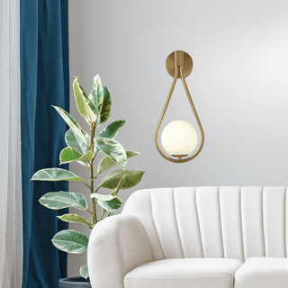 Golden Droplet Lamp Modern  Sculptural Spiral LED Fixture