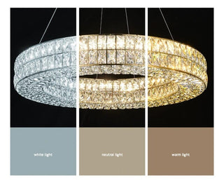 Phoebe Chrome Ring Chandelier Chic Modern  Bohemian Rattan Woven Pendant