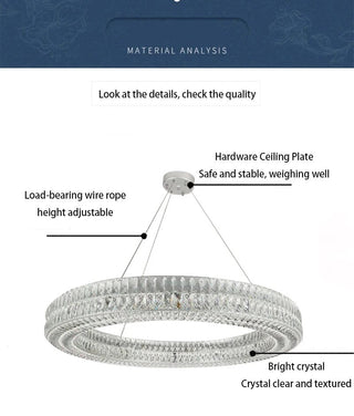 Phoebe Chrome Ring Chandelier Chic Modern  Bohemian Rattan Woven Pendant