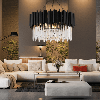 Maximus Crystal Chandelier Collection Modern  Handcrafted Artisan Ceiling Light