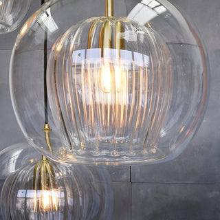 Mizan Glass Pendant Modern  Bohemian Rattan Woven Pendant