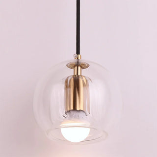 Mizan Glass Pendant Modern  Bohemian Rattan Woven Pendant