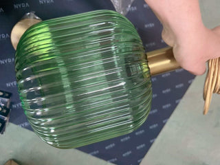 Rosalie Fluted Glass Pendants Opulent Modern Geometric Design Lamp