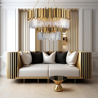 Queen Elizabeth Chandelier Premium Modern  Scandinavian Wooden Accent Light