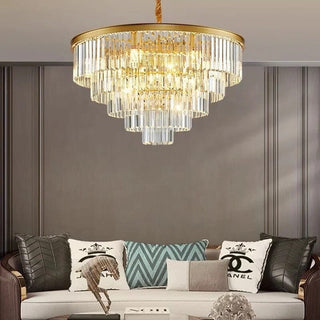 Gemini Chandelier Modern  Luxury Gold Frame Light Fitting