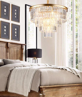 Gemini Chandelier Modern  Luxury Gold Frame Light Fitting