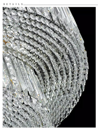 Rosalina Chrome Crystal Chandelier Classic Modern  Chic Glass Globe Pendant