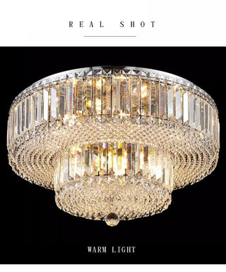 Rosalina Chrome Crystal Chandelier Classic Modern  Chic Glass Globe Pendant